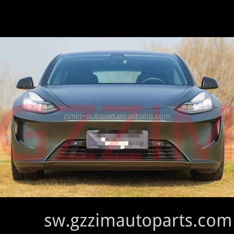 Mbele na taa ya nyuma ya bumper nzima iliyosasisha mwili kit giza papa bodykit kwa mfano 3